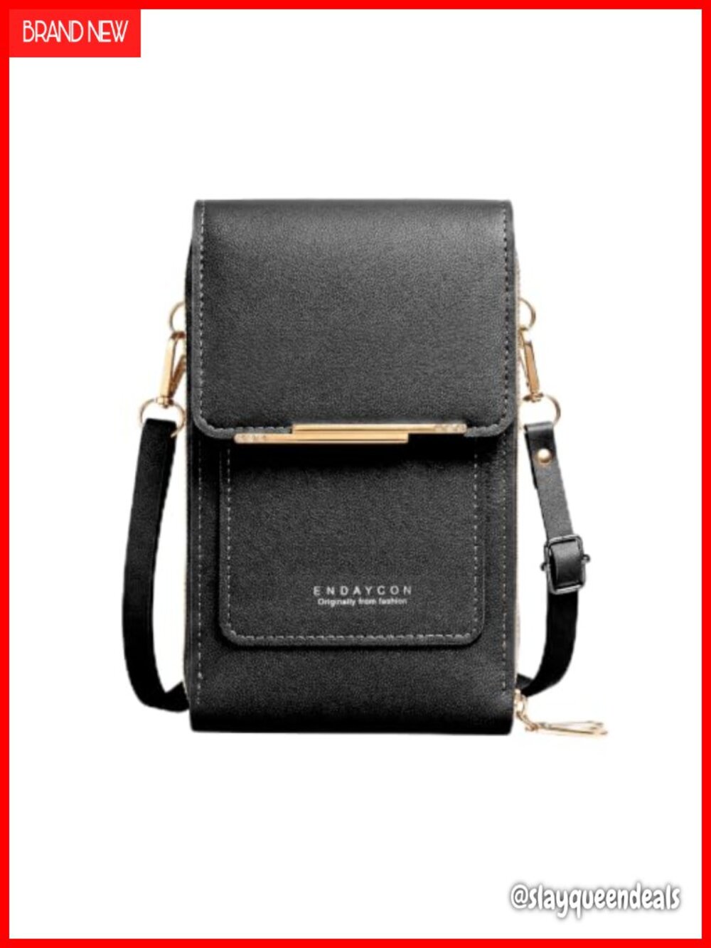 RFID Anti Theft Crossbody Phone Purse Touchscreen Window PU Leather